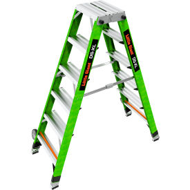 Little Giant® DS-XL Dual Sided Step Ladder w/ Side-Tip Wheels 6' Type IAA 5 Step 375 lb. Cap 15786-001