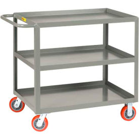 Little Giant® Welded Service Cart w/3 Lip Shelves 2000 lb. Capacity 48