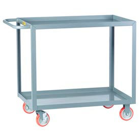 Little Giant® Welded Service Cart w/2 Lip Shelves 1200 lb. Capacity 48