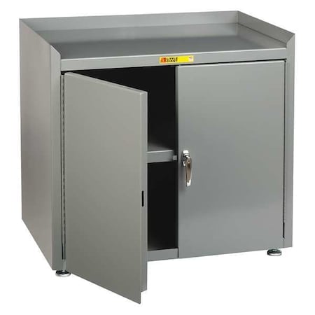 Open Storage Storage Cabinet, 41 in H, 24 in W, 24 in D, Swing, Keyed, Gray, 0 Shelves, 0 Drawers MPN:MC3-2D-2424-LL