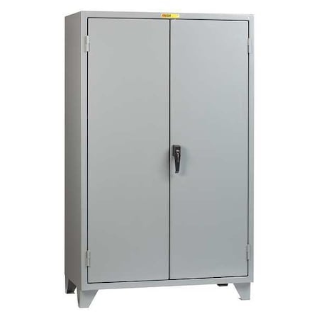 Shelving Storage Cabinet, 78 in H, 60 in W, 30 in D, Swing, Keyed, Gray, 2 Shelves, 0 Drawers MPN:SSL2-A-3060