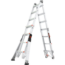 Little Giant® Overhaul Articulated Extendable Ladder Aluminum 4' Type IAA 375 lb. Capacity 15197-303