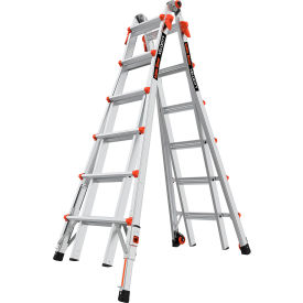 Little Giant Velocity Articulated Extendable Ladder w/ Ratchet Levelers 6' Type IA 300 lb. Cap. 15426-801