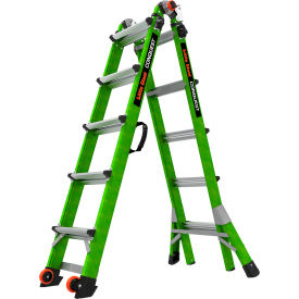 Little Giant® Conquest 2.0 Articulated Extendable Ladder Fiberglass 5' Type IA 300 lb. Cap. 17122-001