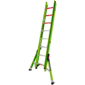 Little Giant 16' HyperLite SumoStance 375 lb. Capacity Type IAA Fiberglass Extension Ladder - 17216 17216******