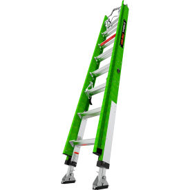 Little Giant Hyperlite Extension Ladder w/ Cable Hooks Claw & V-bar 16' Type IAA 375 lb. Capacity 17516-264V