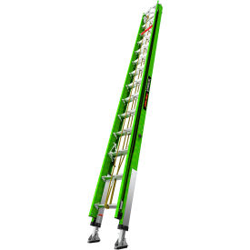 Little Giant Hyperlite Extension Ladder w/ Cable Hooks & Ratchet Leveler 28' Type IAA 375 lb. Cap. 17528-282