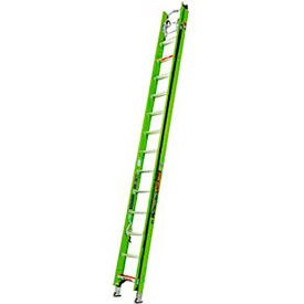 Little Giant Hyperlite Extension Ladder w/ Ground Cue V-bar & Sure Set 28' Type IAA 375 lb. Cap. 17528V