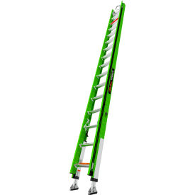 Little Giant Hyperlite Extension Ladder w/ Cable Hooks & Ratchet Leveler 32' Type IAA 375 lb. Cap 17532-264V
