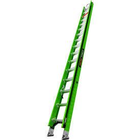 Little Giant° Hyperlite Extension Ladder w/ Ground Cue & V-bar 32' Type IAA 375 lb. Capacity 17532V