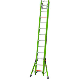 Little Giant® SumoStance Extension Ladder w/ Hyperlite Cable Hooks CLAW V-bar 24' Type IAA 17624V