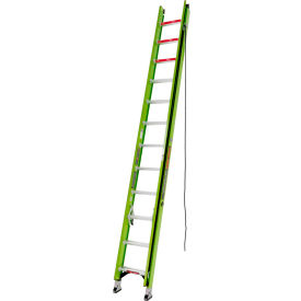 Little Giant 24' HyperLite 375 lb. Capacity Type IAA Fiberglass Extension Ladder - 17924 17924