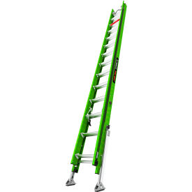 Little Giant® Hyperlite Extension Ladder w/ Cable Hooks V-Rung & Auto-Leveler 28' Type IAA 17928-087