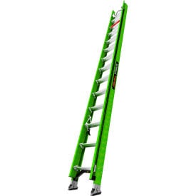 Little Giant° Hyperlite Extension Ladder w/ V-Rung Fiberglass 28' Type IA 300 lb. Capacity 18728-186