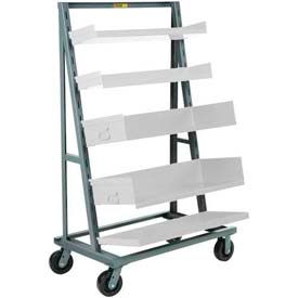 Little Giant® A-Frame Adjustable Tray Shelf Truck AFS-2440-6PH Single-Sided AFS-2440-6PH