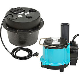 Little Giant 506065 WRSC-6 Water Removal System - Compact Drainosaur - 1/3HP - 45GPM 506065