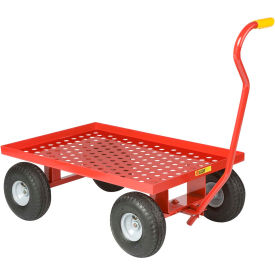 Little Giant® Nursery Wagon Truck LWP-2436-10P - Perforated Deck - 10 x 3.50 Pneumatic Wheels LWP-2436-10P