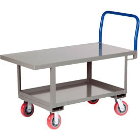 Little Giant® Work Height Platform Truck RNB2-3060-6PY with Lower Shelf 30 x 60 Fixed Height RNB2-3060-6PY