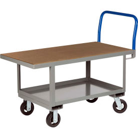 Little Giant® Work Height Platform Truck RNH2-3048-6MR-AH with Lower Shelf 30 x 48 Adj. Height RNH2-3048-6MR-AH