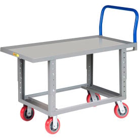 Little Giant® Work Height Platform Truck RNL-2448-6PY-AH with Lip Edge 24 x 48 Fixed Height RNL-2448-6PY-AH