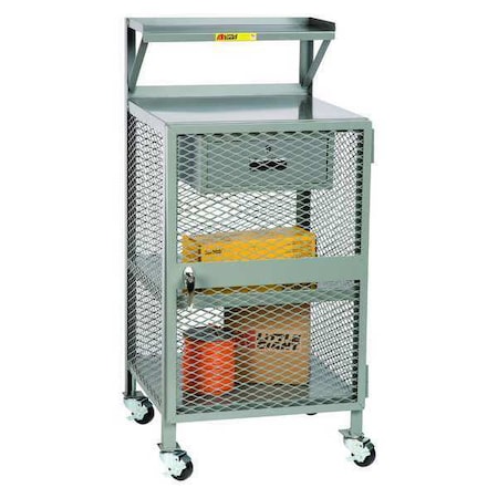 Shop Desk, 36in.Wx24in. Dx52in. H, Gray MPN:PSX-2436-3RBKDR