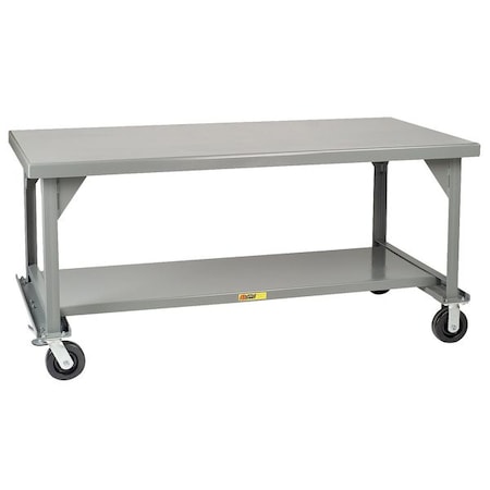 Mobile Workbench, Steel, 84 in W, 34 in Height, 3, 600 lb, Straight MPN:WW4284-6PHFL