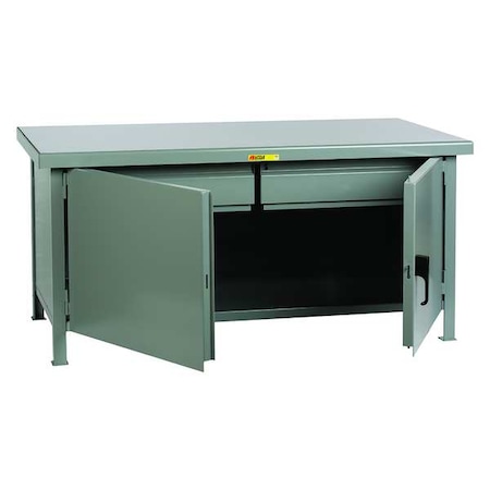 Cabinet Workbench, Steel, 72 in W, 34 in Height MPN:WWC-3072-2HD