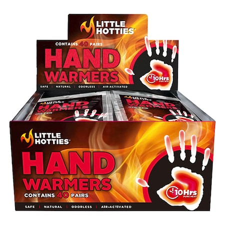 Hand Warmers, Disposable, Air Activated, Up to 8 Hours, 40PK MPN:07221