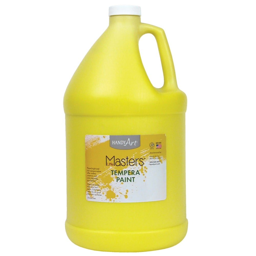 Little Masters Tempera Paint, 128 Oz, Yellow, Pack Of 2 MPN:RPC204710-2