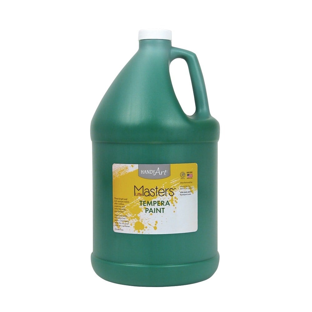 Little Masters Tempera Paint, 128 Oz, Green, Pack Of 2 MPN:RPC204745-2