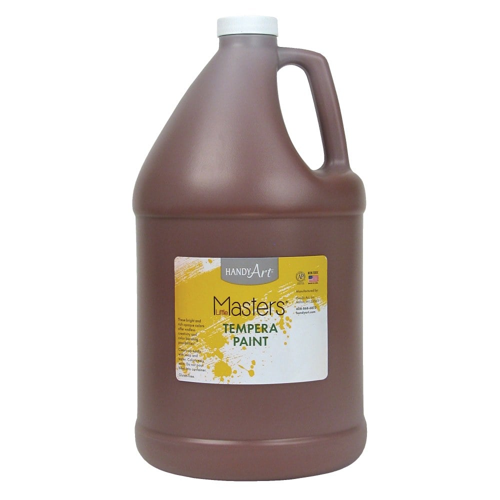 Little Masters Tempera Paint, 128 Oz, Brown, Pack Of 2 MPN:RPC204750-2