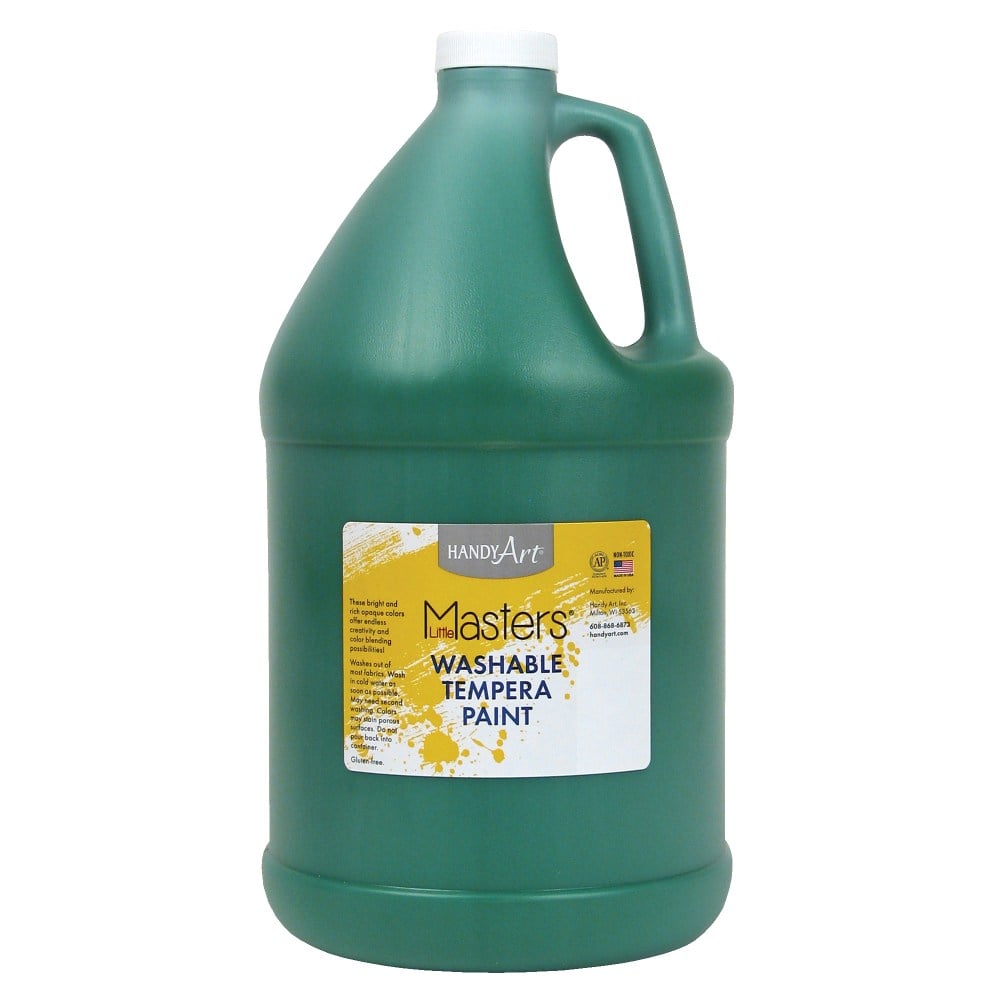 Little Masters Washable Tempera Paint, 128 Oz, Green, Pack Of 2 MPN:RPC214745-2
