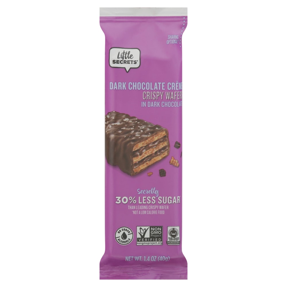 Little Secrets Crispy Wafers, Dark Chocolate With Sea Salt, 1.4 Oz, Total Qty 12 MPN:LS00585