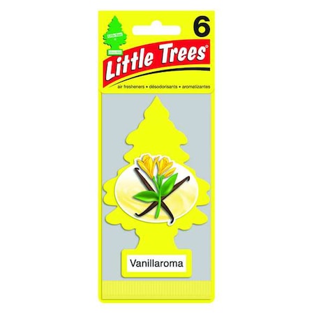 Air Freshener, Card w/String, Yellow, PK6 MPN:U6P-10105