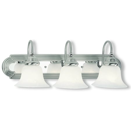 Belmont 3 Light Brushed Nickel and Polished Chrome Bath Vanity MPN:1003-95