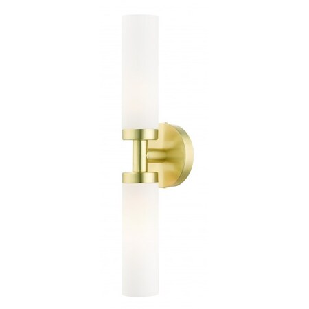 Satin Brass ADA Vanity Sconce, 2 Light MPN:10104-12