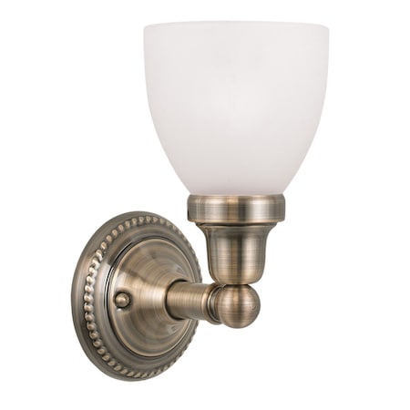 Classic 1 Light Antique Brass Bath Vanit MPN:1021-01