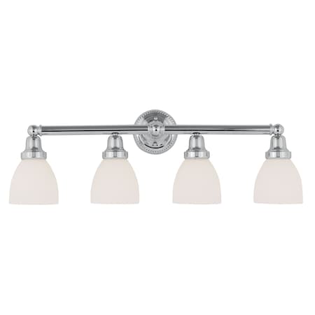 Classic 4 Light Polished Chrome Bath Van MPN:1024-05