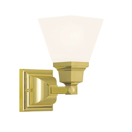 Mission 1 Light Polished Brass Wall Scon MPN:1031-02