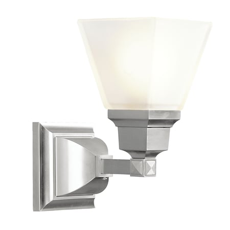 Mission 1 Light Brushed Nickel Wall Sconce MPN:1031-91