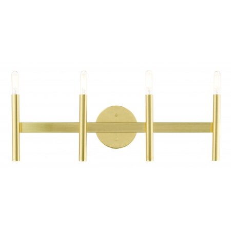 Satin Brass ADA Vanity Sconce, 4 Light MPN:10344-12
