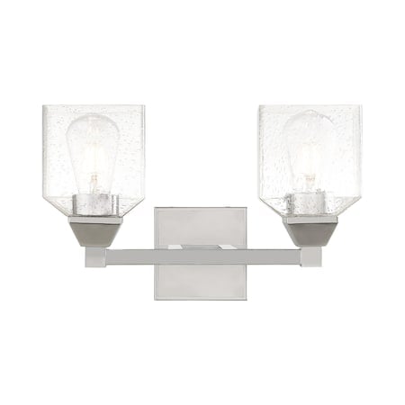 Aragon 2 Light Polished Chrome Bath Vanity MPN:10382-05
