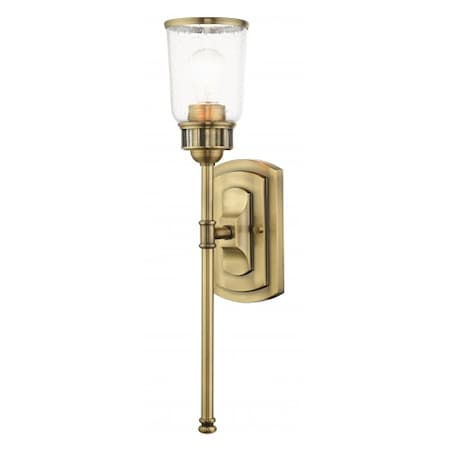 Antique Brass Single Sconce, 1 Light MPN:10511-01
