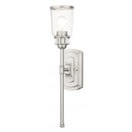Brushed Nickel Single Sconce, 1 Light MPN:10511-91