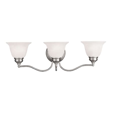 Essex 3 Light Brushed Nickel Bath Vanity MPN:1353-91