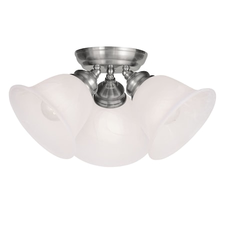 Essex 3 Light Brushed Nickel Ceiling Mou MPN:1358-91
