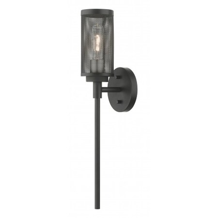 Black with Brushed Nickel Accents Sconce MPN:14121-04