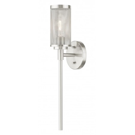 Brushed Nickel Sconce, 1 Light MPN:14121-91
