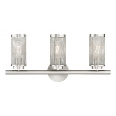 Brushed Nickel Vanity Sconce, 3 Light MPN:14123-91