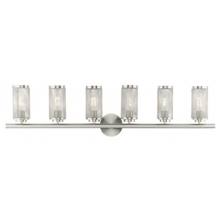 Brushed Nickel Vanity Sconce, 6 Light MPN:14126-91